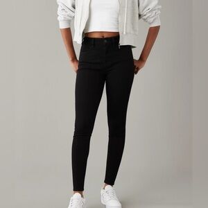 American Eagle “dream jeans” Black Denim 5 pocket stretch bodycon jegging 00